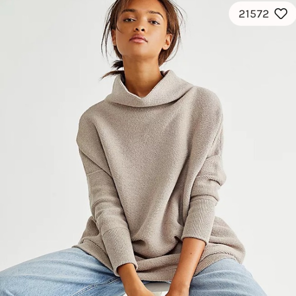 Free People Ottoman slouchy tunic sweater XS